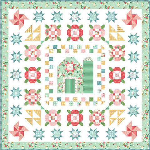 Meadowland Boxed Quilt Kit KT-13210 - Beverly McCullough - Riley Blake - Box Pattern Fabric - Quilting Cotton - *damaged box sleeve*