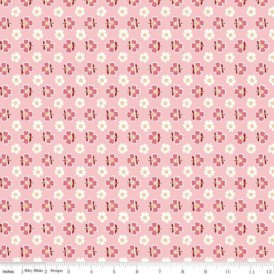 20" End of Bolt - SALE Bee Vintage Mable C13082 Frosting - Riley Blake Designs - Floral Flowers - Lori Holt - Quilting Cotton Fabric