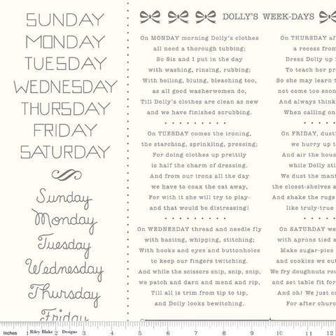 CLEARANCE 2yd 25" end of bolt - Calico WIDE BACK WB12861 Heirloom Milk Can - Riley Blake - 107/108" Wide Text - Quilting Cotton Fabric