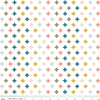 23" End of Bolt Piece - FLANNEL Make a Pretty Life Plus F13338 White - Riley Blake Designs - Geometric Plus Signs - FLANNEL Cotton Fabric