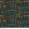 Legends of the National Parks Names C13282 Multi - Riley Blake Designs - Recreation Outdoors Text - Quilting Cotton Fabric