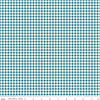 Fat Quarter End of Bolt - CLEARANCE Honeycomb Hill PRINTED Gingham C13126 Blue - Riley Blake Designs - Blue Cream - Quilting Cotton Fabric
