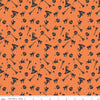 Hey Bootiful Witch Icons C13131 Orange - Riley Blake Designs - Halloween Witches Skulls Brooms Cats Hats - Quilting Cotton Fabric