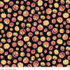 SALE Fright Delight Pumpkins C13231 Black - Riley Blake Designs - Halloween Jack-o'-Lanterns - Quilting Cotton Fabric