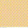 DEAL Fright Delight Plaid C13235 Yellow - Riley Blake Designs - Halloween Diagonal Yellow White Orange - Quilting Cotton Fabric