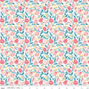 31" End of Bolt - London Parks Tulip Triumph A 01666852A - Riley Blake - Floral Tulips Daisies -  Liberty Fabrics  - Quilting Cotton Fabric