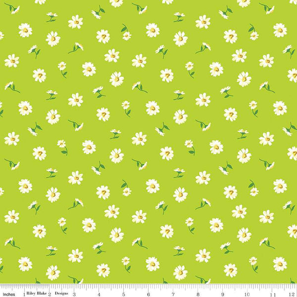 London Parks Dulwich Daisy C 01666856C - Riley Blake Designs - Floral Flowers -  Liberty Fabrics  - Quilting Cotton Fabric