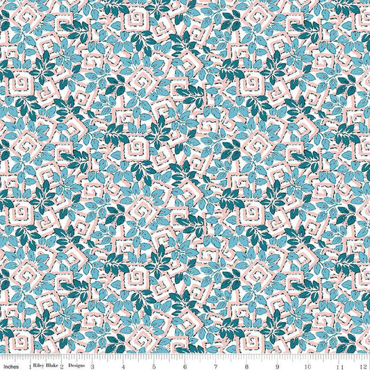 SALE London Parks Coronation Gardens A 01666858A - Riley Blake Designs - Leaves - Liberty Fabrics - Quilting Cotton Fabric