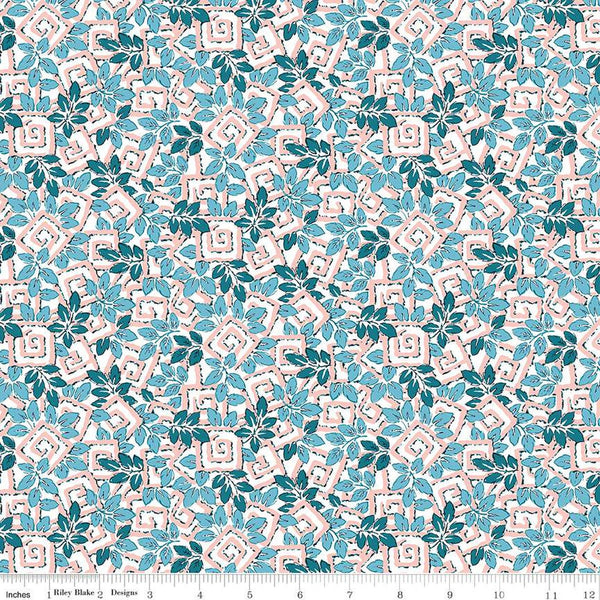 SALE London Parks Coronation Gardens A 01666858A - Riley Blake Designs - Leaves - Liberty Fabrics - Quilting Cotton Fabric