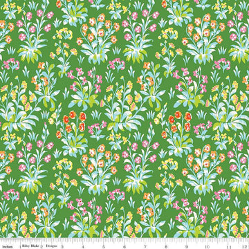 20" End of Bolt - SALE London Parks Battersea Botanical C 01666859C - Riley Blake - Floral Plants - Liberty Fabrics - Quilting Cotton Fabric