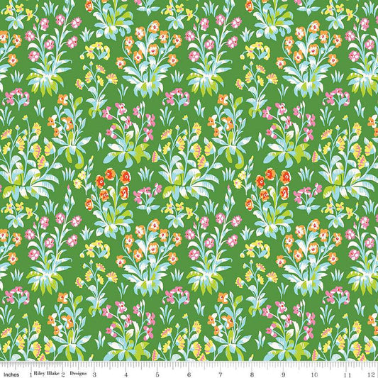 20" End of Bolt - SALE London Parks Battersea Botanical C 01666859C - Riley Blake - Floral Plants - Liberty Fabrics - Quilting Cotton Fabric