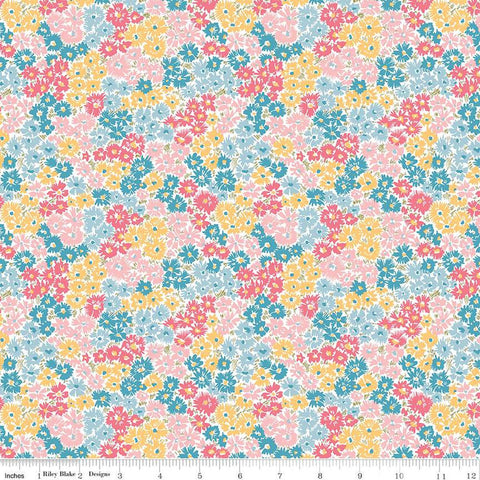 SALE London Parks Kensington Confetti A 01666861A - Riley Blake Designs - Floral Flowers  - Quilting Cotton Fabric
