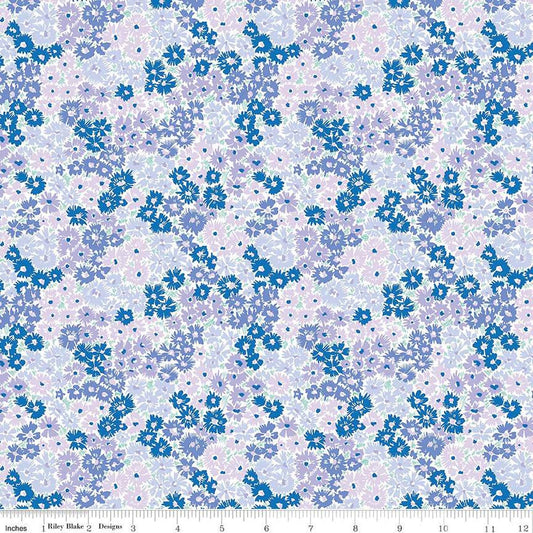 10" End of Bolt - SALE London Parks Kensington Confetti B 01666861B - Riley Blake- Floral Flowers  - Liberty Fabrics- Quilting Cotton Fabric
