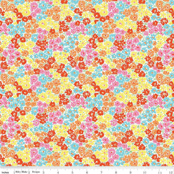 SALE London Parks Kensington Confetti C 01666861C - Riley Blake Designs - Floral Flowers - Liberty Fabrics - Quilting Cotton Fabric