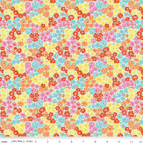 London Parks Kensington Confetti C 01666861C - Riley Blake Designs - Floral Flowers  - Quilting Cotton Fabric