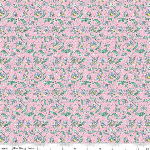 SALE London Parks Park Gates B 01666865B - Riley Blake Designs - Floral Flowers - Liberty Fabrics - Quilting Cotton Fabric