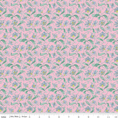 SALE London Parks Park Gates B 01666865B - Riley Blake Designs - Floral Flowers - Liberty Fabrics - Quilting Cotton Fabric