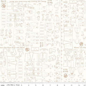 Bee Backgrounds Pattern Brown - Riley Blake Designs - Quilting Cotton Fabric