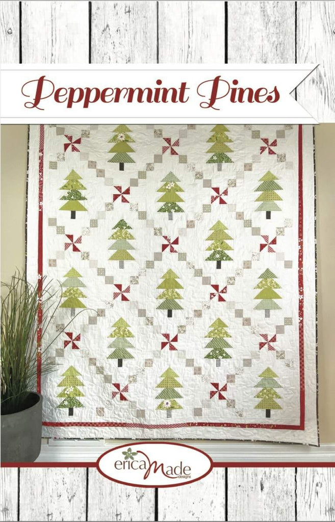 SALE Peppermint Pines Quilt PATTERN P189 by Erica Made - Riley Blake Design - INSTRUCTIONS Only - Piecing