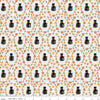 DEAL Haunted Adventure Spooky Kitties C13112 Silver - Riley Blake Designs - Halloween Cats Cat Kittens Flowers - Quilting Cotton Fabric