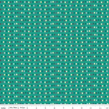 20" End of Bolt - CLEARANCE Haunted Adventure Pennants C13117 Rainforest - Riley Blake  - Halloween - Quilting Cotton