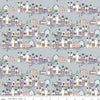 SALE Spooky Schoolhouse Potions Class C13201 Silver - Riley Blake Designs - Halloween Jars Bottles Pumpkins - Quilting Cotton Fabric