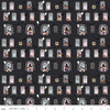 Spooky Schoolhouse Witch School C13202 Charcoal - Riley Blake Designs - Halloween Witches Spiderwebs Bats - Quilting Cotton Fabric
