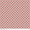DEAL Yuletide Forest Plaid C13546 Red - Riley Blake Designs - Christmas Red/Cream Diagonal - Quilting Cotton Fabric