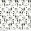 33" End of Bolt - Queen of We'en Starry Night C13169 White - Riley Blake - Halloween Star Swirls - J. Wecker Frisch - Quilting Cotton Fabric