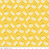 33" End of Bolt - SALE Adel in Summer Trellis C13391 Yellow - Riley Blake Designs - Floral Flowers White Zinnias - Quilting Cotton Fabric