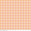 Adel in Summer Plaid C13394 Orange - Riley Blake Designs - 1/8" Check Checks - Quilting Cotton Fabric