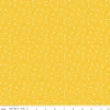 34" End of Bolt - Adel in Summer Seeds C13395 Yellow - Riley Blake Designs - Dots Concentric Circles - Quilting Cotton Fabric