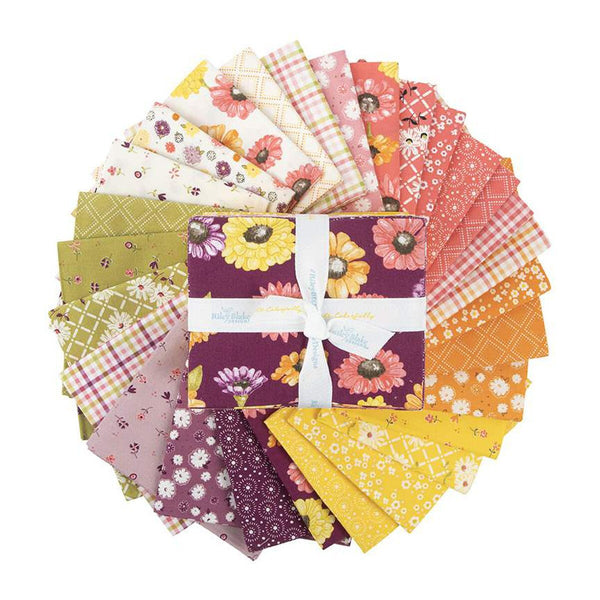 Adel in Summer Fat Quarter Bundle - 28 pieces - Riley Blake Designs - Pre cut Precut - Floral - Quilting Cotton Fabric