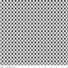 13" End of Bolt - Fright Delight Plaid C13235 Black - Riley Blake Designs - Halloween Diagonal Black White Gray - Quilting Cotton Fabric