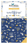 SALE 8 Nights, 8 Lights Layer Cake 10" Stacker Bundle - Riley Blake Designs - 42-Piece Precut  - Hanukkah - Quilting Cotton Fabric