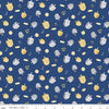 SALE Hanukkah Nights Dreidels C13431 Blue - Riley Blake Designs - Stars of David Dreidels - Quilting Cotton Fabric