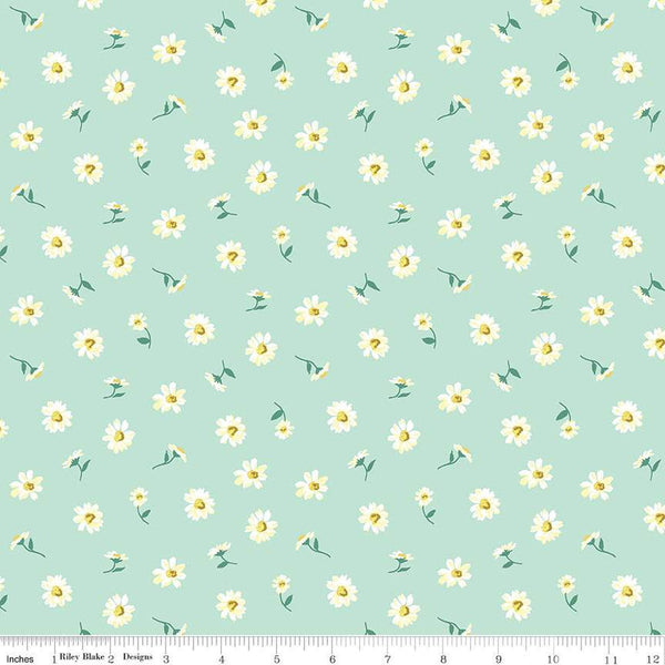 SALE London Parks Dulwich Daisy B 01666856B - Riley Blake Designs - Floral Flowers -  Liberty Fabrics  - Quilting Cotton Fabric