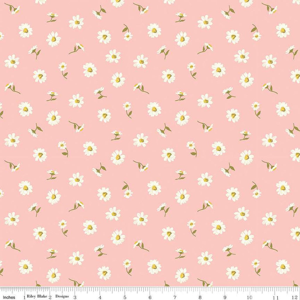 London Parks Dulwich Daisy A 01666856A - Riley Blake Designs - Floral Flowers -  Liberty Fabrics  - Quilting Cotton Fabric