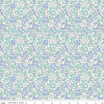 CLEARANCE London Parks Coronation Gardens B 01666858B - Riley Blake Designs - Leaves  - Liberty Fabrics - Quilting Cotton Fabric
