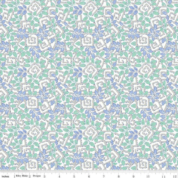 CLEARANCE London Parks Coronation Gardens B 01666858B - Riley Blake Designs - Leaves  - Liberty Fabrics - Quilting Cotton Fabric