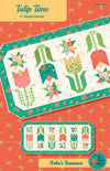 SALE Tulip Time Runner PATTERN P154 - Heather Peterson - Riley Blake Design - INSTRUCTIONS Only - Pieced Stars Tulips 5" Stacker Friendly