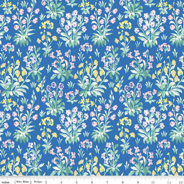 CLEARANCE London Parks Battersea Botanical B 01666859B - Riley Blake Designs - Floral Flowers - Liberty Fabrics - Quilting Cotton Fabric