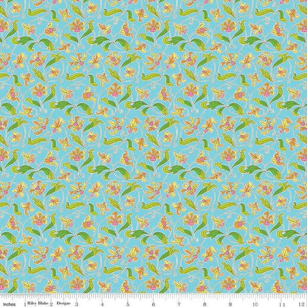 SALE London Parks Park Gates C 01666865C - Riley Blake Designs - Floral Flowers - Liberty Fabrics - Quilting Cotton Fabric