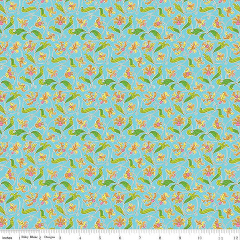 SALE London Parks Park Gates C 01666865C - Riley Blake Designs - Floral Flowers - Liberty Fabrics - Quilting Cotton Fabric