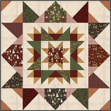 SUPER DEAL! Starburst Quilt PaTTERN P190 - Snowball Quilt Company - Riley Blake Design - INSTRUCTIONS Only - Includes Bonus Table Topper
