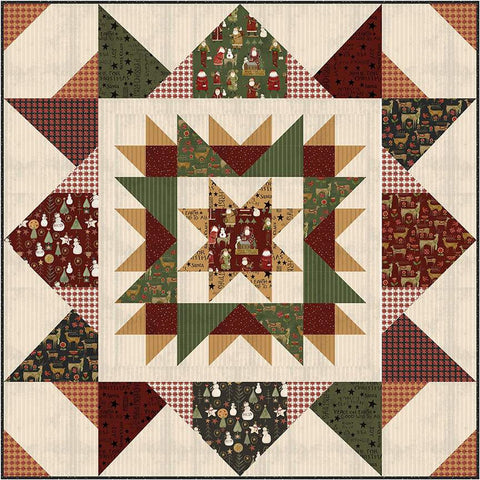 SALE Starburst Quilt PATTERN P190 by Snowball Quilt Company - Riley Blake Design - INSTRUCTIONS Only - Includes Bonus Table Topper