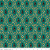 Haunted Adventure Spooky Kitties C13112 Jade - Riley Blake Designs - Halloween Cats Cat Kittens Flowers - Quilting Cotton Fabric