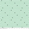 SALE Haunted Adventure Dots & Crows C13113 Caribbean - Riley Blake Designs - Halloween Birds White Polka Dots - Quilting Cotton Fabric