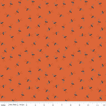 DEAL Haunted Adventure Skeleton Flamingos C13114 Autumn - Riley Blake Designs - Halloween Birds Bird - Quilting Cotton Fabric