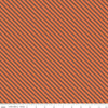 Fat Quarter End of Bolt - SALE Haunted Adventure Stripes C13116 Autumn - Riley Blake - Halloween Diagonal Stripe - Quilting Cotton Fabric